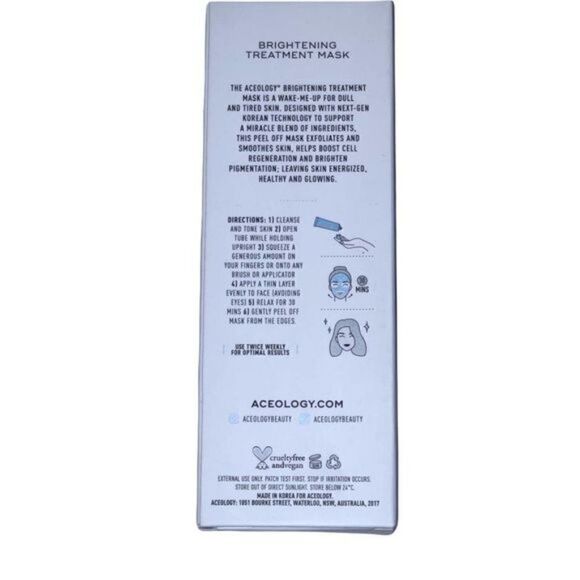 $10$ add on 𝅺ACEOLOGY - BRIGHTENING TREATMENT MASK-FULL SIZE NEW IN BOX ,SEALED - Picture 3 of 8